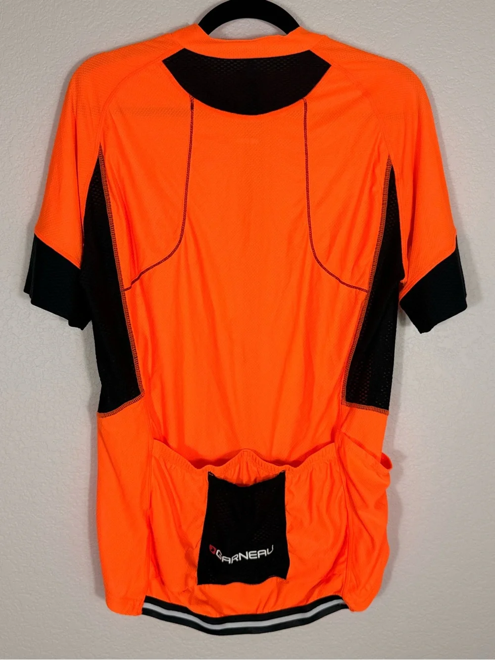 LOUIS GARNEAU Men’s High-Visibility Orange Performance Cycling Jacket